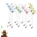 Outdoor Fake Dragonfly Garden Clips - Realistic Decor & Insect Deterrent