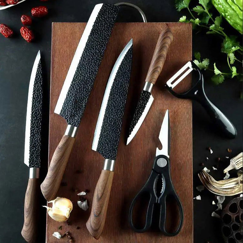 🔥2025 Kitchen Hot Sale 53% OFF🔥🔪German Professional Chef's Knife Set - 6 Pcs Set